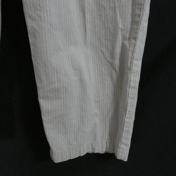 UNIQLO | medium | Striped Cotton Pajama - Loungewear Pants W/ Front Pockets - Picture 9 of 16